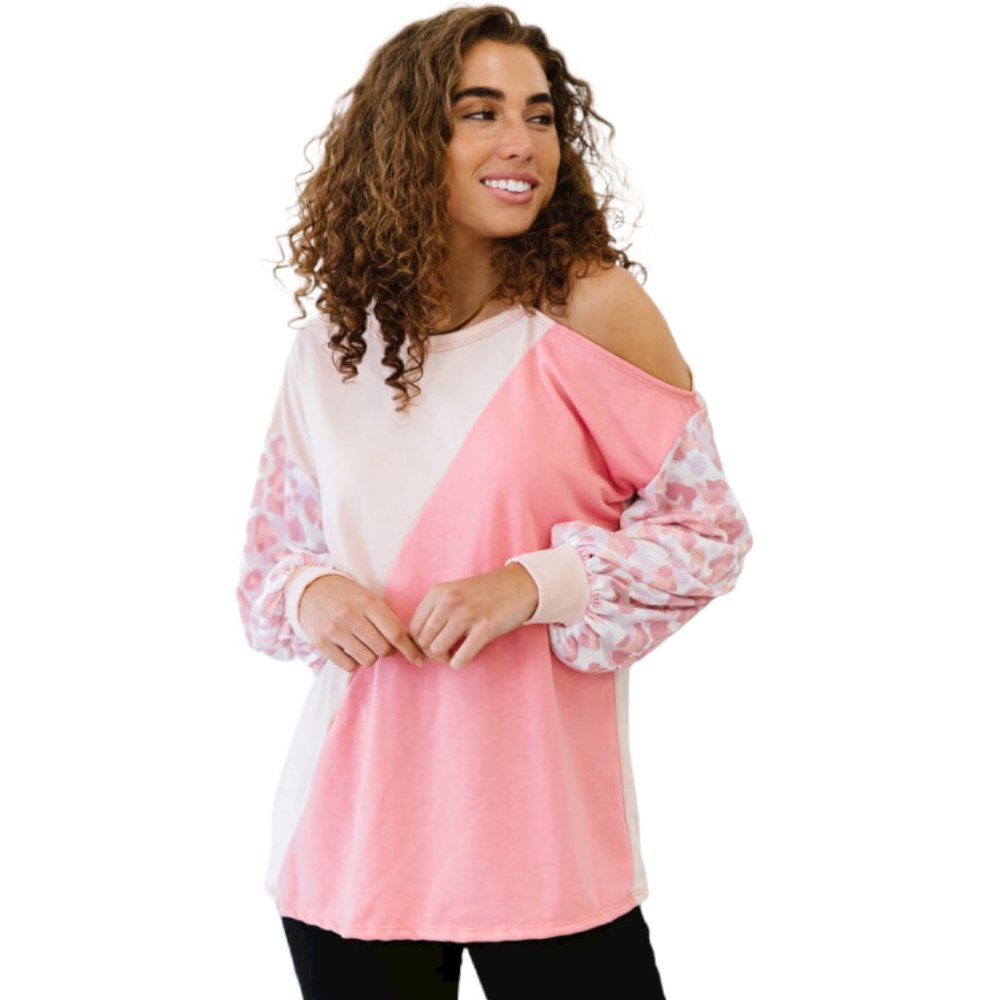 BiBi Just Wanna Have Fun Printed French Terry Top